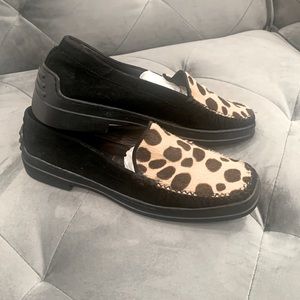 Stuart Weitman cow print loafers 7.5